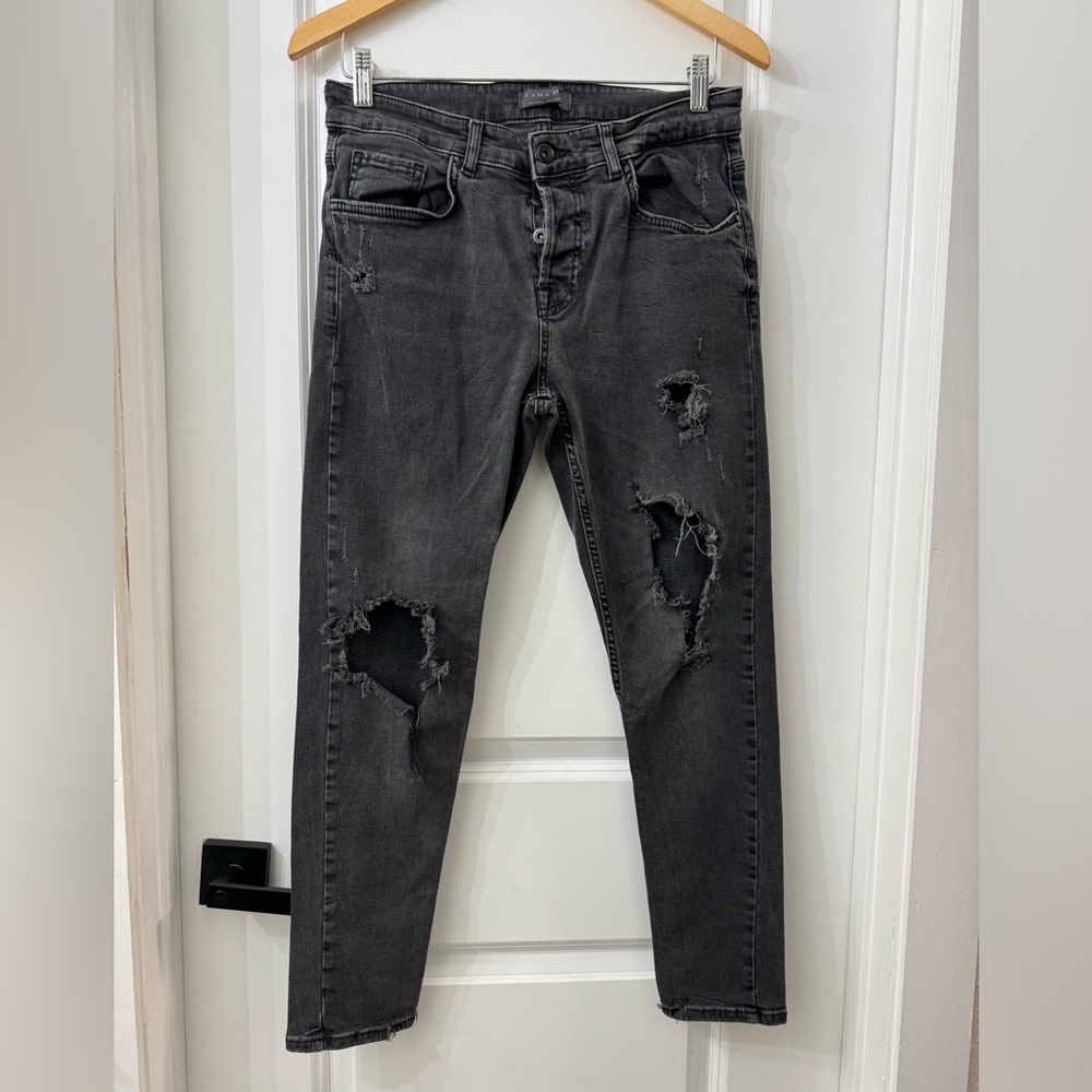 Zara Man jeans, size 32, black jeans
